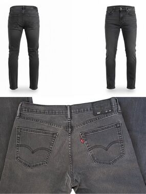 Levi’s 541 Athletic Fit Gray Denim Jeans Men’s 33x32 Tapered Stretch Casual